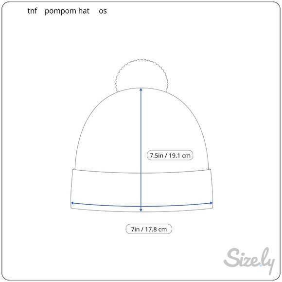 The North Face Ski Tuke Winter PomPom Hat One Size Youth Junior - Picture 4 of 7